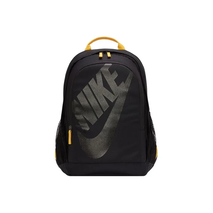 Nike Hayward Fabric Backpack Regular Unisex Black Yellow Color Blocking-0