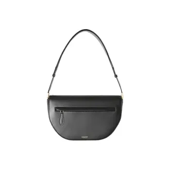 Burberry Medium Leather Olympia Bag 'Black'