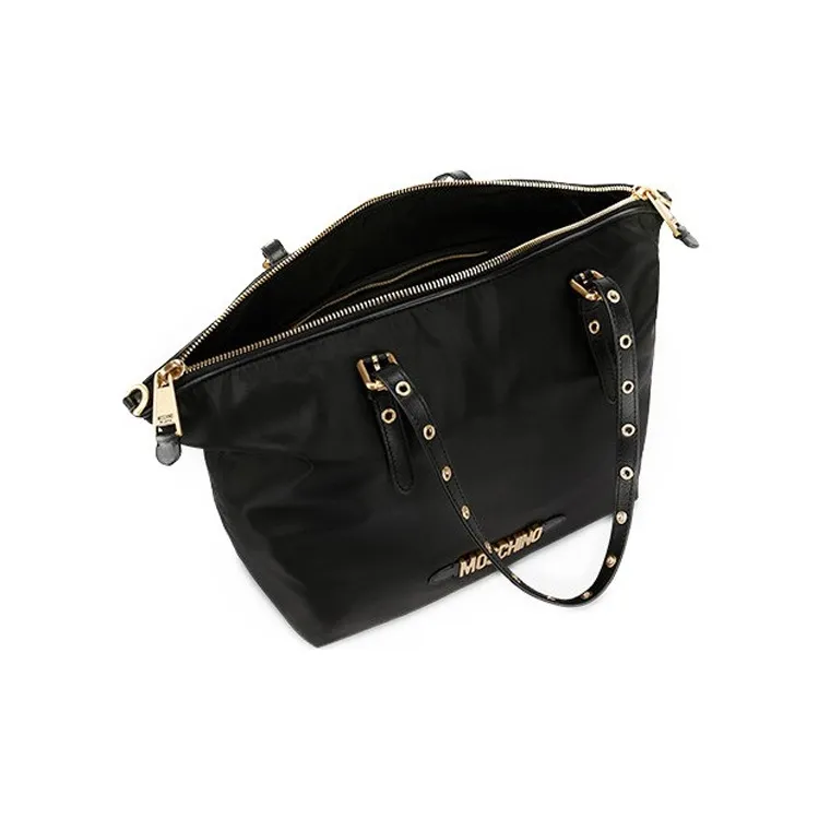 MOSCHINO MOSCHINO Luggage Collection Fabric Tote Bag Shopping Bag Handbag Shoulder Bag Large Size Women's Black-2