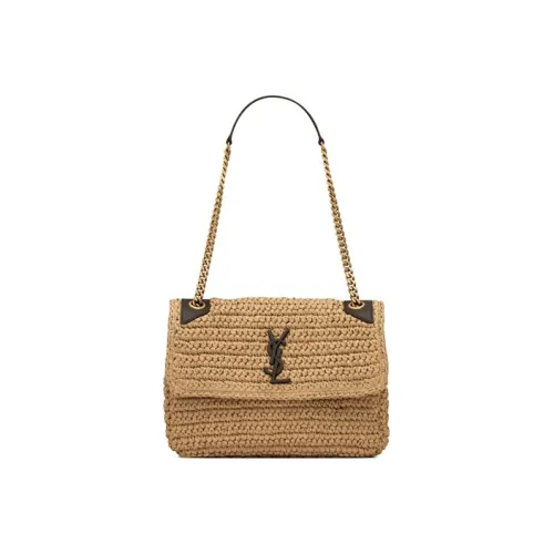 SAINT LAURENT Niki Leather Hobo Bag, Crossbody Bag, Shoulder Bag Women's