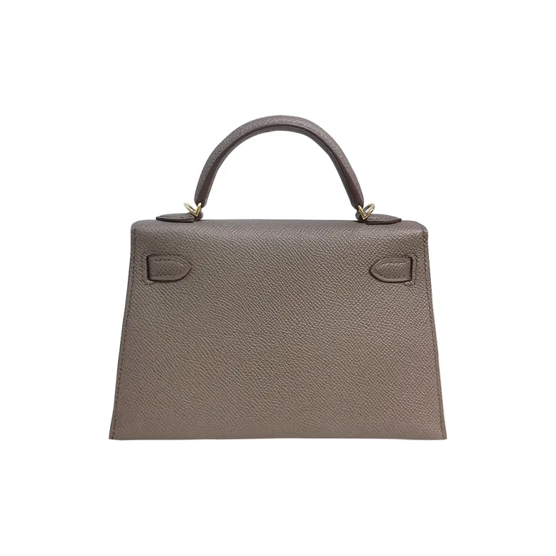HERMES Mini Kelly Generation 1 Epsom Leather Kelly Bag Shoulder Bag Handbag Mini Women's Tin Gray-2