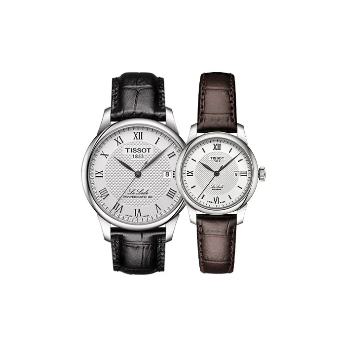 TISSOT Le Locle Collection Mechanical Movement Unisex Watch 39.3mm White Dial-0