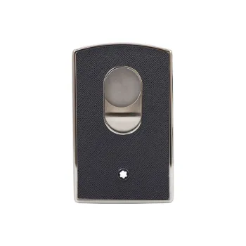 MONTBLANC Cow Leather Business Card Holder Card Case Regular Men's Dark Gray