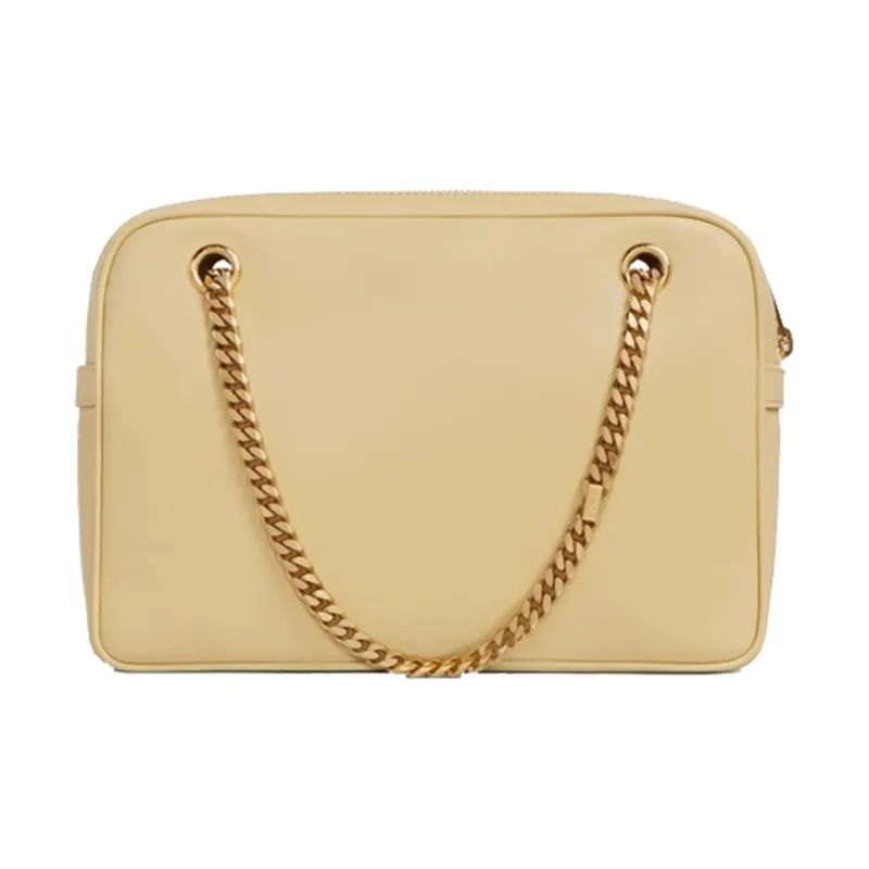 CELINE Sheepskin Shoulder Bag Women's Grass White-2