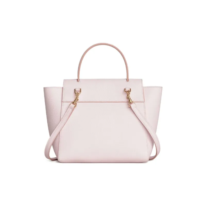 CELINE Belt Grained Calfskin Handbag One Shoulder Crossbody Crossbody Handbag Women's Light Pink-2