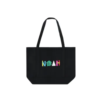 NOAH Canvas Canvas Bag Tote Bag Shopping Bag Handbag Regular Unisex Black