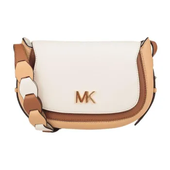 MICHAEL KORS MICHAEL KORS Handbag Collection Jolene Leather Crossbody Bag Small Size Women's White & Milk Tea Brown