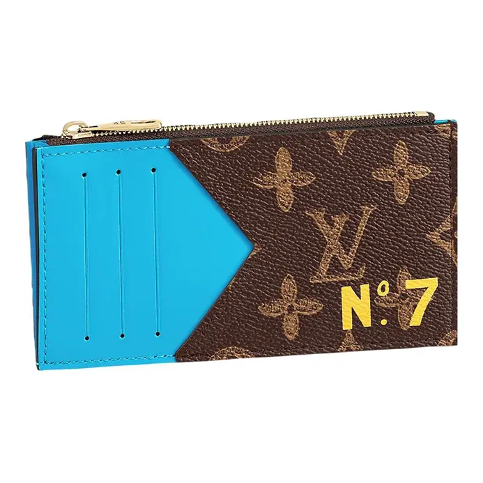 LOUIS VUITTON Coin Card Holder Monogram Brown-0