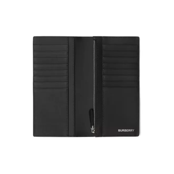 Burberry Leather Wallet Men's Black-5