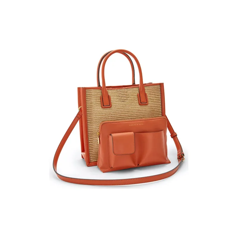 CHARLES&KEITH Microfiber Synthetic Leather Handbag Regular Women's Multicolor-10