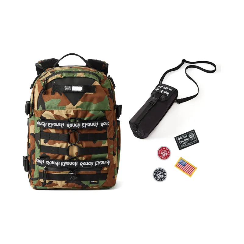Rough Enough CORDURA Camera Bag Lens Bag Backpack Regular Men's Camouflage-0