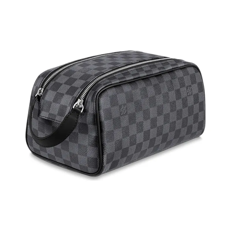 LOUIS VUITTON Dopp Kit Toilet Pouch Damier Graphite Canvas-1