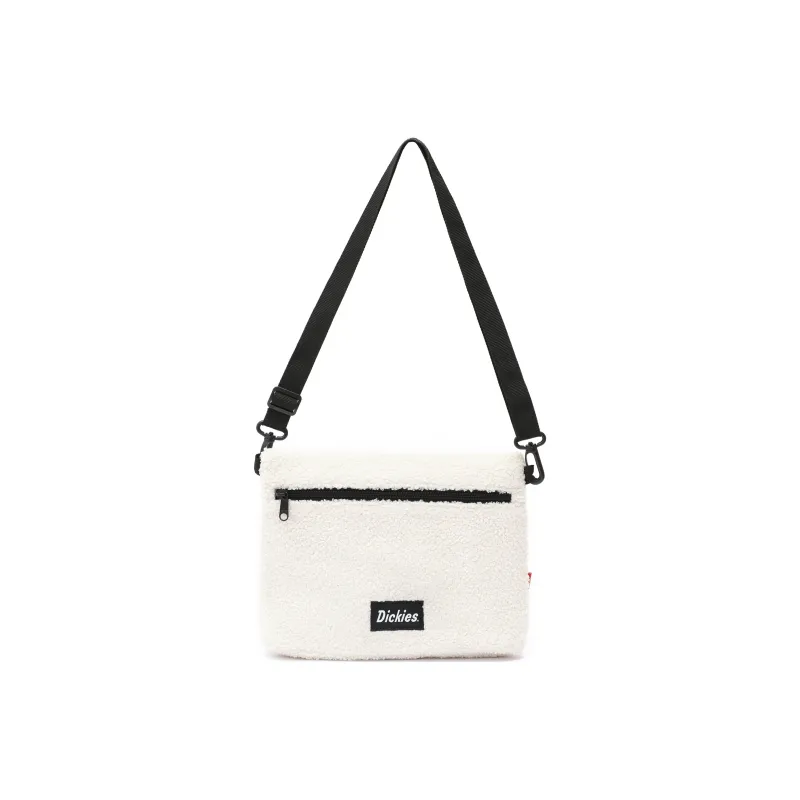 Dickies Sherpa Polar Fleece Shoulder Bag Crossbody Bag Regular Unisex White-0