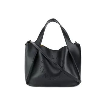 Stella McCartney Stella Logo Detailed Top Handle Bag