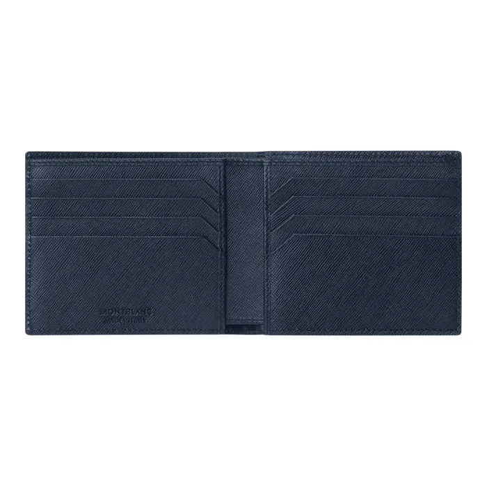 MONTBLANC Leather Wallet Men's Dark Blue-1