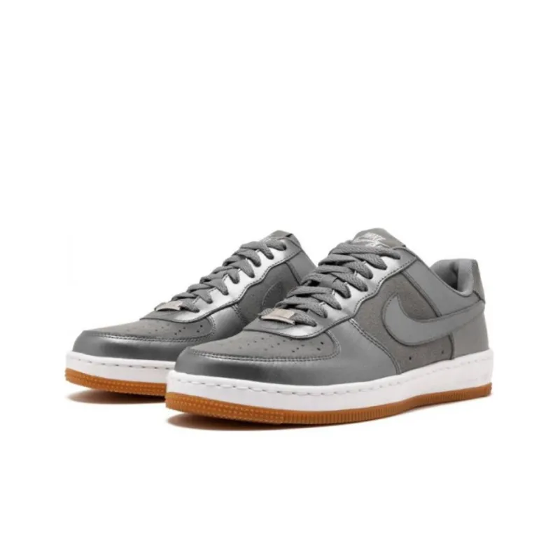 Nike Air Force 1 Ultra Force Low-Top Skateboard Shoes GS Silver-1