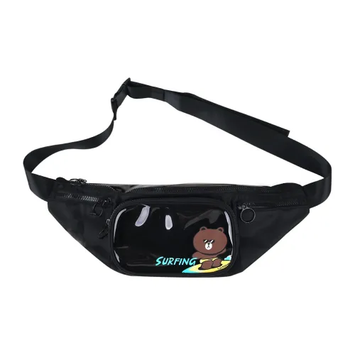 Line Friends X LINING LINE FRIENDS Sling Bags Black