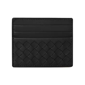 Bottega Veneta Sheepskin Card Holder Men's Black