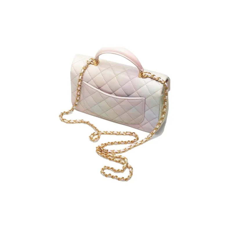 CHANEL Classic Flap CF Lambskin Shoulder Bag, Crossbody Bag, Handbag Mini Women's Light Pink-2