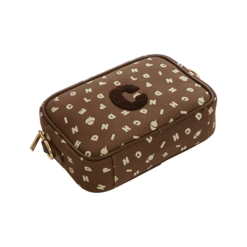 Disney Canvas Combo Bag Camera Bag Shoulder Bag Women's Dark Brown-2