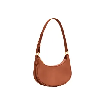 CELINE Smooth Cow Leather Handbag Shoulder Bag Handbag Mini Women's Tawny