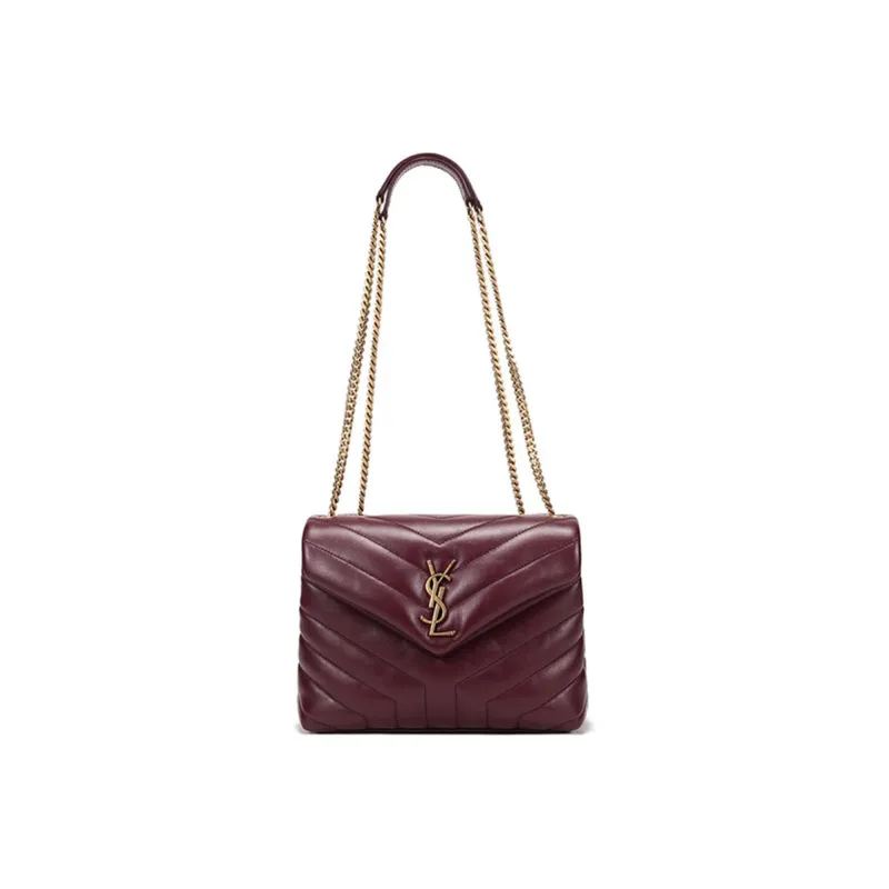 SAINT LAURENT Loulou Chained Small Shoulder Bag-0
