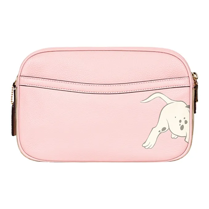 COACH Disney Dalmatian Collaboration Jes PVC Camera Bag Shoulder Bag Crossbody Bag Medium Size Women's Pink-3