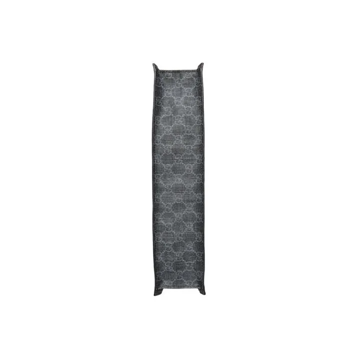 GUCCI Canvas With Leather Vertical Tote Bag, Shopping Bag, Crossbody Handbag, Shoulder Bag Men's Gray Black-4