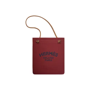 HERMES Aline Canvas With Swift Calfskin Portable Crossbody Bag Shoulder Bag Women's 55 Hermes Red