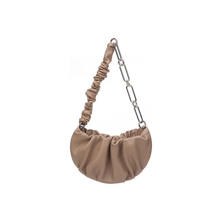 QULU Lambskin Shoulder Bag Regular Women's White/Milk Coffee/Olive Green/Light Blue/Custard/Light Purple-7