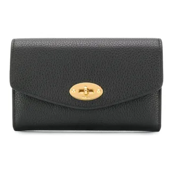 Mulberry Darley Logo Engraved Medium Wallet