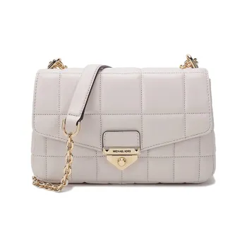 MICHAEL KORS Soho Sheepskin Shoulder Bag Women's Milk White