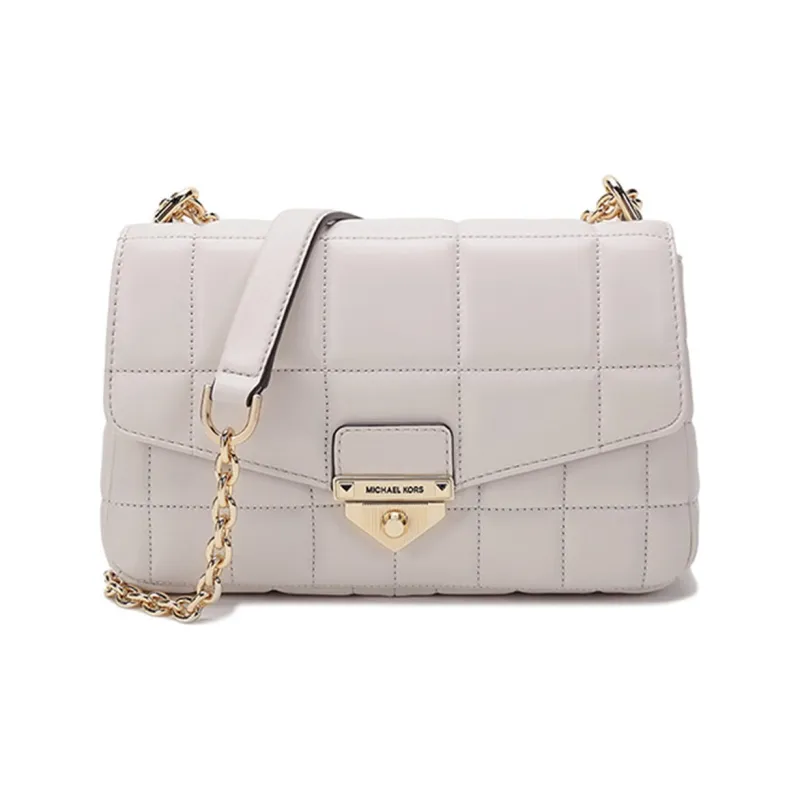 MICHAEL KORS Soho Sheepskin Shoulder Bag Women's Milk White-0