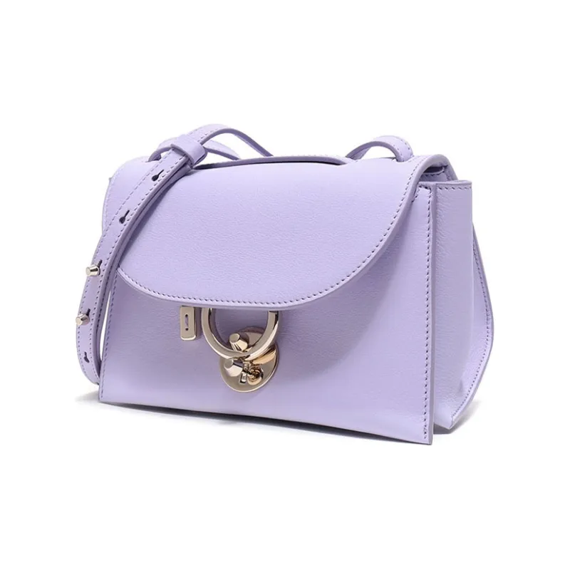 FERRAGAMO Cow Leather Shoulder Bag Women's Lilac Purple-1