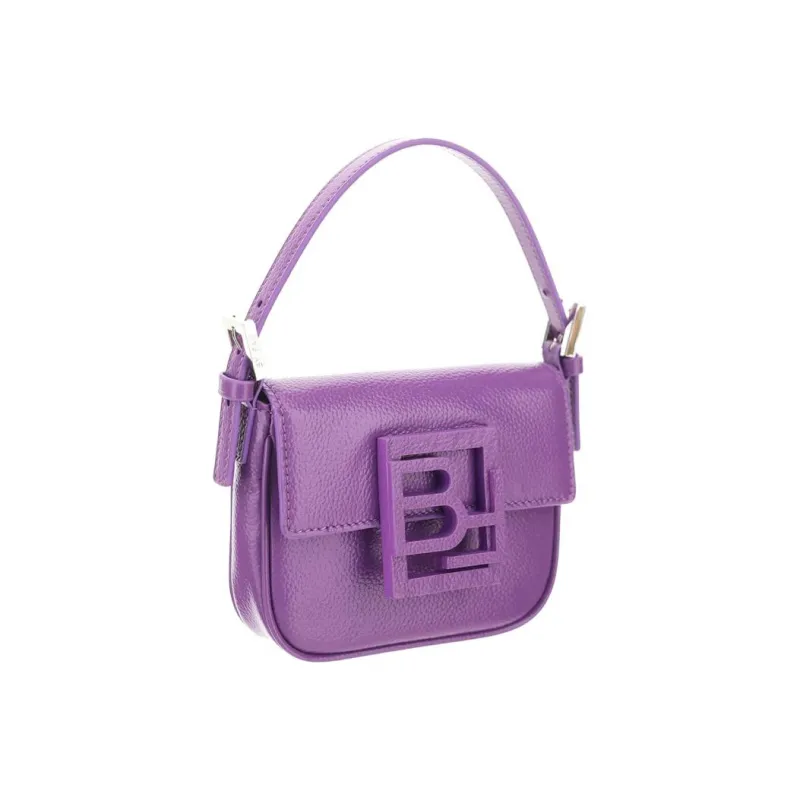 By Far Calfskin One Shoulder Handbag Women's Purple-1