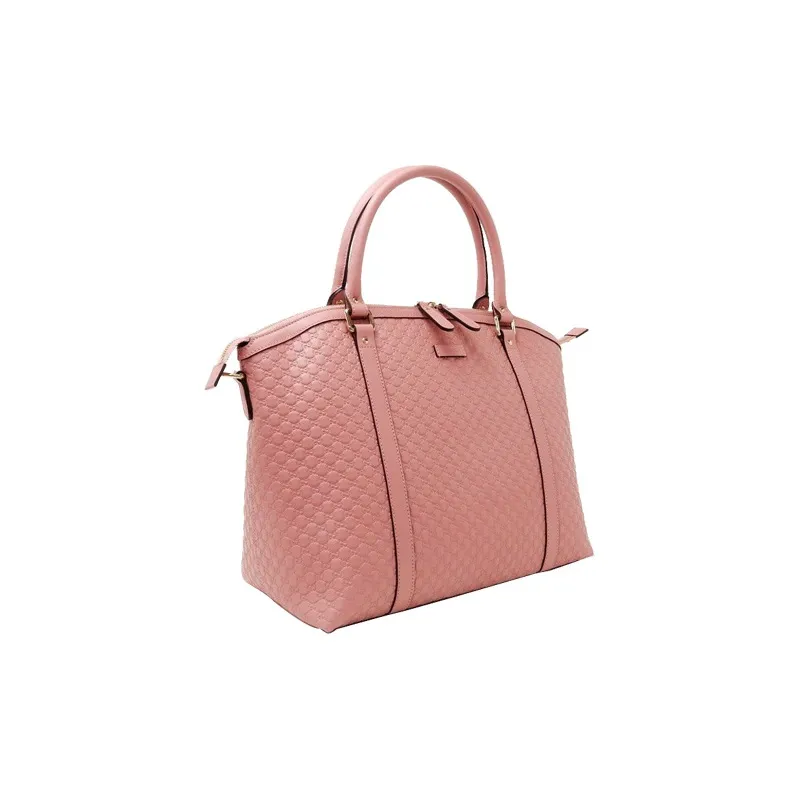 GUCCI Cow Leather Shoulder Bag Crossbody Bag Handbag Large Size Women's Pink-1