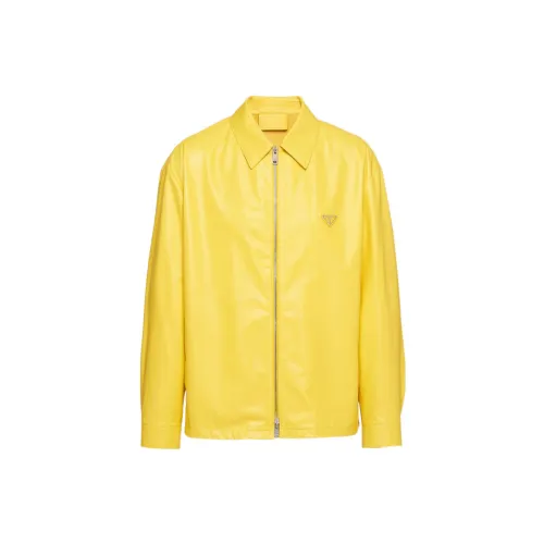 PRADA Jackets Men Sunlight Yellow