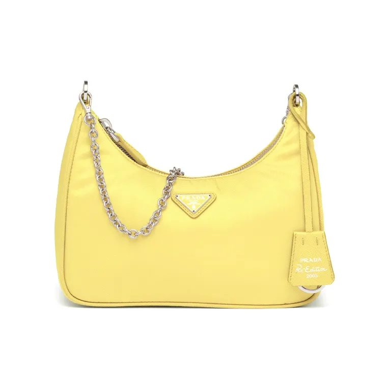 PRADA Nylon 3-in-1 Shoulder Bag Handbag Shoulder Bag Women's Lemon-1