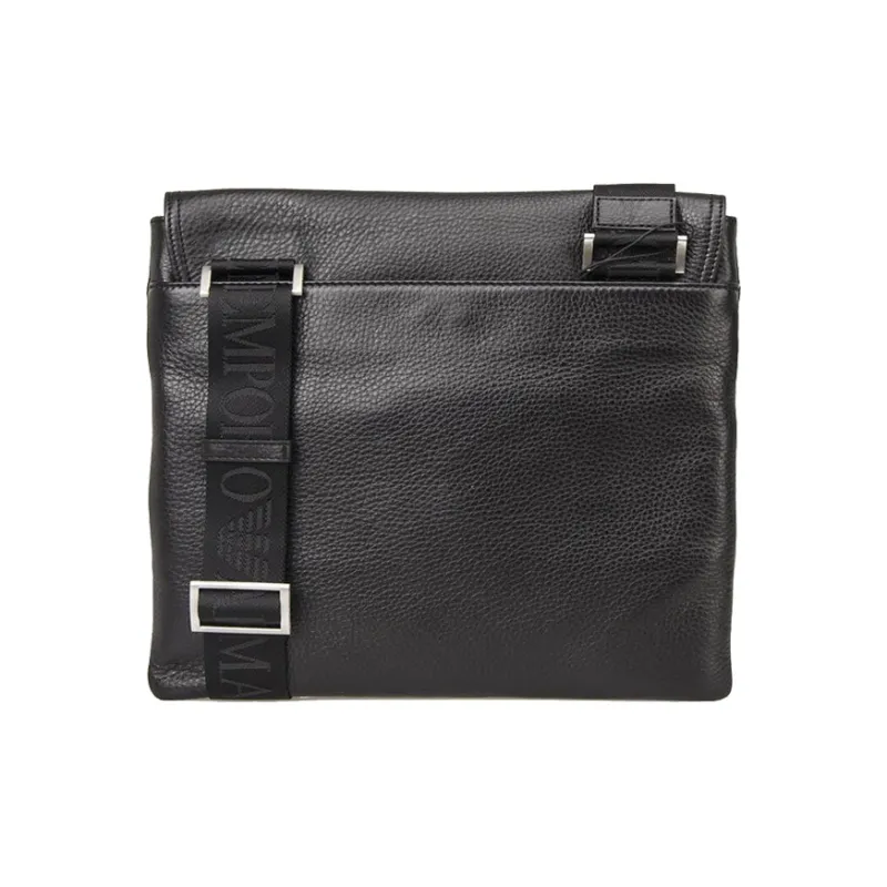EMPORIO ARMANI Cow Leather Shoulder Bag Regular Men's Black-3