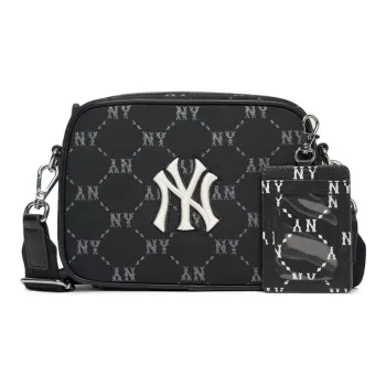 MLB Monogram Collection Polyester Camera Bags Combo Bag Shoulder Bag Crossbody Bag Regular Unisex Black