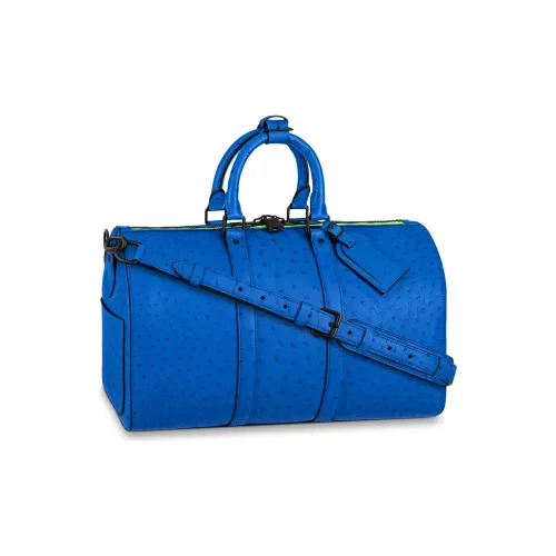 LOUIS VUITTON Keepall Ostrich Leather Monkey Bag, Handbag, Shoulder Bag, Crossbody Bag, Travel Bag Men's