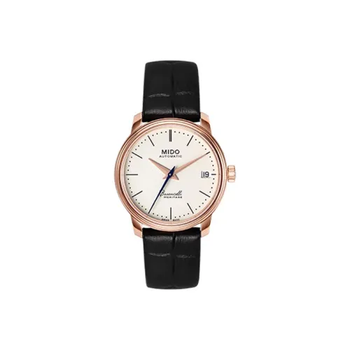 MIDO Wmns Baroncelli Series Automatic Mechanical Watch M027.207.36.260.00 White/Black