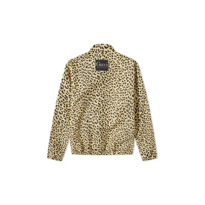 GUCCI Leopard pattern Jacquard Jacket-1