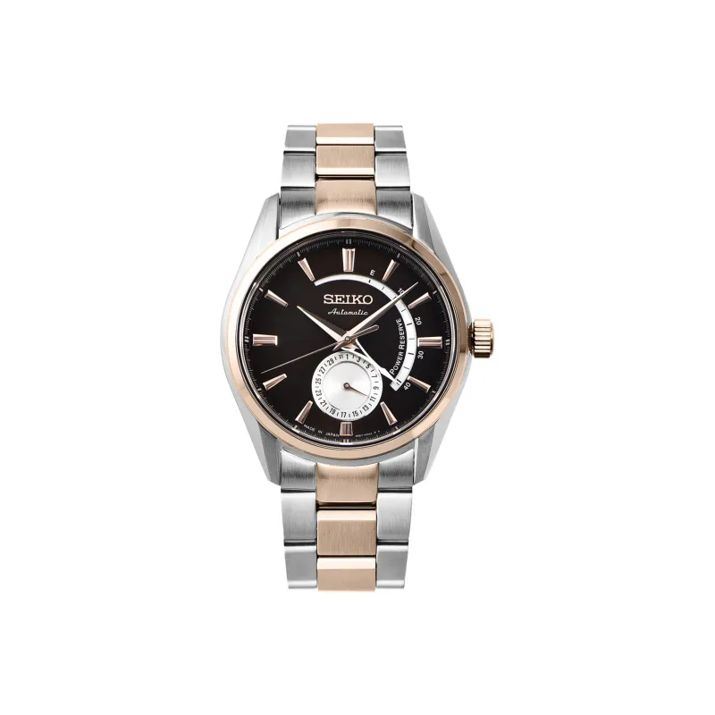 SEIKO Mechanical Movement Stainless Steel Strap Watch Men's Watches Black Dial SSA308J1-1