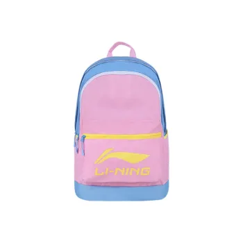 LiNing Fabric Laptop Bag Backpack Regular Unisex Blue Pink