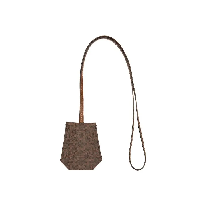 BALLY Polyurethane Key Pouch Unisex Brown-1