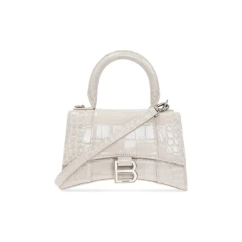 Balenciaga Calfskin Shoulder Bags Handbags Women's Cream