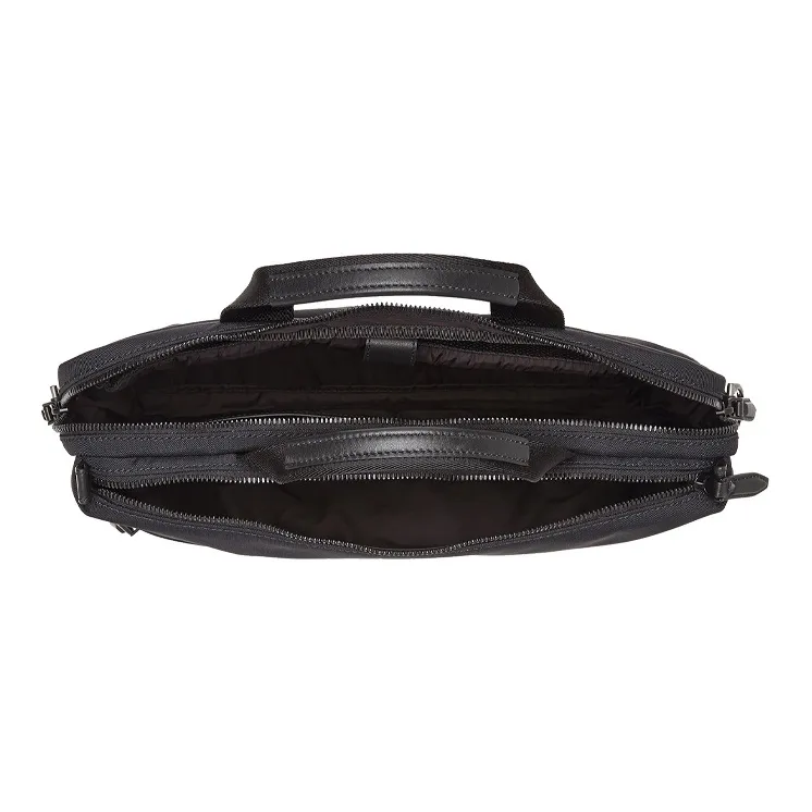 FERRAGAMO Fabric Eco-Friendly Recycled Nylon Briefcases Men's Black-2