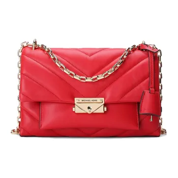 MICHAEL KORS Cece Leather Shoulder Bag Crossbody Bag Medium Size Women's Bright Red