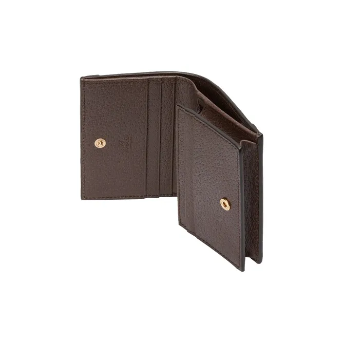 GUCCI Ophidia Canvas With Leather Wallet, Card Holder Unisex Brown-5